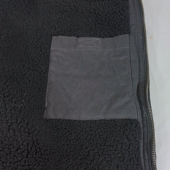 Men's The American Sportsman Solid Sherpa Lined Twill Vest - Raven - Large - NWT - Picture 5 of 5